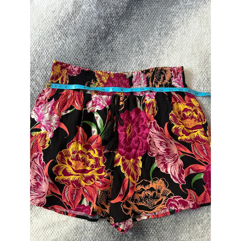 Xhilaration Floral Pull On Elastic Waist Pockets Shorts Tropical Y2K Size Medium - Picture 4 of 6